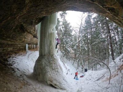 Michigan Ice Fest Trip - ice climbing in Munising, MI